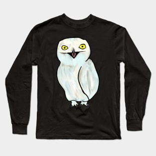 Happy Snowy Owl Long Sleeve T-Shirt